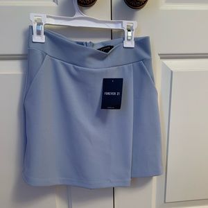 Forever 21 Light Blue Skort